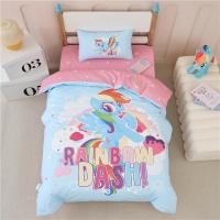 ราคา ผ้านวมอนุบาลชุดสามชิ้น My Little Pony ผ้าฝ้ายแท้เด็ก Nap ผ้านวมผ้านวมผ้าปูที่นอนชุดหกชิ้น (43881682480)