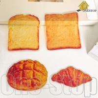 ราคา [24ชม. จัดส่งออก] 4ชิ้นจําลองขนมปังที่คั่น,ขอบเรียบเนื้อสมจริง,เครื่องหมายหน้าพกพาขนาดเล็กสําหรับอ่านหนังสือและคอลเลกชัน /ขายส (52512357416)