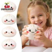 ราคา NICESI เกี๊ยว Squishy ของเล่น, นุ่มช้า Resilience นึ่งยัดไส้ Bun Squishy Pinch Le, Fidget น่ารัก Squishy ของเล่นบรรเทาความเครียดความวิตกกังวล (52062666348)