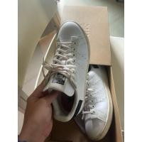 ราคา adidas stan smith parley shoes black white casual athletic sneakers men’s size 6 มือ 2 (43280914789)