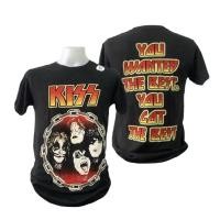 ราคา เสื้อวง KISS ลิขสิทธิ์แท้100%ลาย Kiss You Wanted The Best (10727105458)