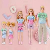 ราคา ตุ๊กตาบาร์บี้30เซนติเมตรตุ๊กตาครอบครัวห้าตุ๊กตาเล่นบ้านชุดครอบครัวของเล่นเจ้าหญิงร่างกาย20260329 (40179618324)
