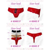 ราคา กางเกงชั้นใน จีสตริง sister hood 6905 ลายลูกไม้ เป็นฟรีไซส์ size L (41562059560)