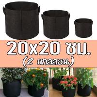 ราคา Grow bag 20x20 ซม. (2 แกลลอน) - กระถางต้นไม้ กระถางผ้า ถุงผ้าปลูกต้นไม้ ถุงปลูกต้นไม้ สีดำ ขนาดใหญ่ โตไว รากแข็งแรง (21105791309)