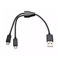 ราคา สายต่อชาร์จ Power Bank 1 USB ออก 2 Micro USB สำหรับชาร์จลำโพงและมือถือพร้อมกันเวลา ดูหนังผ่านมือถือ (3906176206)