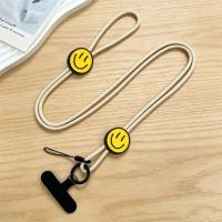 ราคา Smile Face Pattern กระเป๋าสะพายข้างคล้องคอสายคล้องมือถือปรับความยาวได้ Universal Phone Lanyard (48610747429)