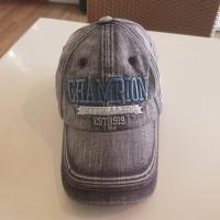ราคา Champion หมวกมือสอง ยีนส์ เทา ฟอกสี ปักยี่ห้อ สภาพดี (8567042475)