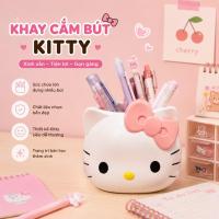 ราคา ที่ใส่ปากกาแปรงแต่งหน้าสําหรับโต๊ะเรียนโต๊ะเครื่องแป้ง-ที่ใส่แปรงขัดห้องน้ํา สวัสดี คิตตี้ พร้อมโบว์น่ารัก (56811648020)