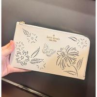 ราคา Kate Spade ♠️ Lucy Perforated Medium L-Zip Wristlet (49162233238)