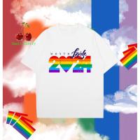 ราคา ‍ Pride Month‍ 2025เดือนแห่งความภาคภูมิใจ ธงสายรุ้ง LGBT Pride Month LGBT Rainbow Flag T-shirt (43501793604)