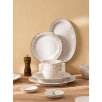 ราคา Clear the table พร้อมส่ง // จานชามถ้วยเซรามิก V.1 จานชามวินเทจ จานชามสีขาวสวยๆ (20246414615)