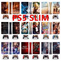 ราคา 70 สีสติกเกอร์ผิวใช้งานร่วมกับ Sony Playstation 5 Slim Digital Edition ไวนิล Decal Wrap ฟิล์มป้องกันสําหรับ PS5 Slim คอนโซลและ 2 ชิ้น Dualsense Controller (46361698339)
