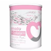 ราคา Amado P-Collagen Tripeptide Plus C 110,000 Mg. อมาโด้ คอลลาเจน (1 กระป๋อง) (1488221067)