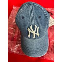 ราคา พร้อมส่ง หมวก MLB Denim Unstructured Ball Cap NEW YORK YANKEES หมวกNY สีน้ำเงิน ผ้ายีนส์ (18186791728)