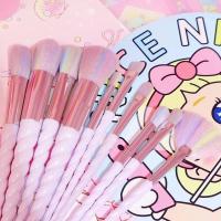 ราคา พร้อมส่งจ้า แปรงแต่งหน้าด้ามเกลียว ยูนิคอร์นพาสเทล 10 ชิ้น ชุดแปรงแต่งหน้า (47062511426)
