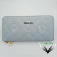 ราคา กระเป๋าสตางค์ผู้หญิงแบบใบยาวมีซิป ความยาว 19 ซม. สีฟ้า (13029870983)