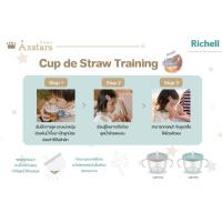 ราคา Richell(ริเชล) AXSTARS ถ้วยฝึกดูดรุ่นใหม่ หลอดกันสำลัก มีปุ่มกดช่วยดันน้ำ รูปทรงหลอดดีไซน์ใหม่ 150มล. (23572801980)
