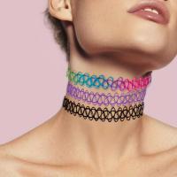 ราคา [Gothic Choker Set] 3 ชิ้น Y2K Retro Gothic Tattoo Choker สร้อยคอชุดเครื่องประดับ - สีดํา,สีม่วง & Rainbow ยืดยืดหยุ่นสําหรับผู้หญิง (48307119087)