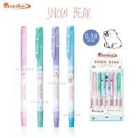 ราคา ปากกา QuauTum Snow bear ควอนตั้ม ปากกาลูกลื่น สโนวแบร์ ลายเส้น 0.38mm. หมึกน้ำเงิน (24ด้าม/กล่อง) (15622199803)