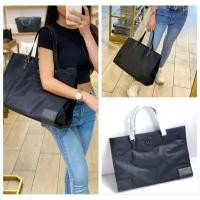 ราคา Tote nylon ใหญ่ 17" ราคาเลิศมากสีดำTory Burch Ella Nylon Tote 136144 (29663427719)