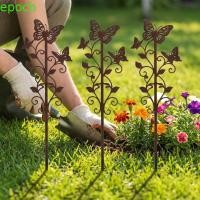 ราคา EPOCH หลักตกแต่งผีเสื้อสไตล์วินเทจ Weatherproof โลหะผีเสื้อ Garden Stake, Wrought Iron Cutout ผีเสื้อสนิมพืชปีนเขาสนับสนุน Stake กระถางดอกไม้ (57461695210)