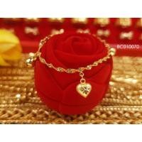 ราคา สร้อยข้อมือเด็กดิสโก้ทองกระดิ่งสลับหัวใจ 1สลึง (23455465258)