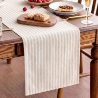 ราคา Breling สีน้ําตาลและสีขาวลายตาราง Runner ผ้าฝ้ายผ้าลินิน Farmhouse ตาราง Runner สําหรับรับประทานอาหารห้องครัวกาแฟ Centerpiece Rustic Home ฤดูร้อน Coastal วันเกิดงานแต่งงานตกแต่ง (14 x (47011656235)