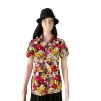ราคา เสื้อเชิ้ต เสื้อลายดอก เสื้อสงกรานต์ ผ้าคอตตอน#เสื้อสงกรานต์ (24072657563)