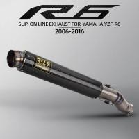 ราคา Slip On For YAMAHA YZF R6 Yoshimura Motorcycle Exhaust Modified Titanium Alloy Middle Tail Pipe Esc (53351809534)