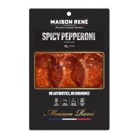 ราคา Spicy Pepperoni Salami for Pizza 70g, traditional style, made using Thai Pork, Thai Beef, made locally ซาลามี่ (28724136549)