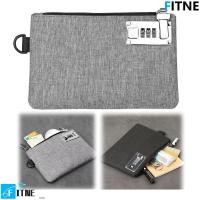 ราคา FITNE กระเป๋าเงินล็อคได้,กระเป๋าใส่เหรียญ กระเป๋าสตางค์ผ้า Oxford พร้อมตัวล็อค,ที่ใส่บัตร Anti-Theft ซิปแข็งแรงขนาดกะทัดรัดกระเป๋าคลัทช์ผู้ชายบัตรเครดิต (42805316020)