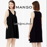 ราคา MNG : Black V-Neck Basic Dress (1531723099)