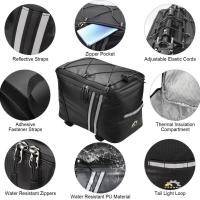 ราคา MySports-TH fangzi กระเป๋าใส่แร็คจักรยาน PU กันน้ำพร้อมช่องฉนวนกันความร้อนสำหรับท้ายรถจักรยาน (57709239958)
