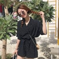 ราคา จั๊มสูท- ลายจุด สีดำ (7336534003)