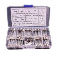 ราคา 72pcs Fast Blow Glass Tube Fuses 6x30mm 250V 0.5A/1/2A/3A/5A/10A/15A/20A/30A (25908990035)