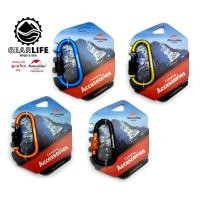 ราคา (ศูนย์ไทย) Naturehike คาราไบเนอร์ 8cm แบบมีตัวล็อค ใช้สำหรับแขวนของ ตะขอ พวงกุญแจ Carabiner Type D size 8cm with Lock (8616642959)