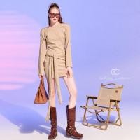 ราคา CALLING_COSTUME เดรสไหมพรมแขนยาวผ้านุ่มถักแน่นๆ ผ้าดีมากค่ะ เชือกยาวผูกที่เอว Dress(CL892) (27255193026)