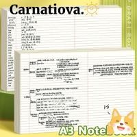ราคา กระดาษร่าง ICRNATIO 50 แผ่น, สมุดบันทึก A3 Mind Planer A3, นักเรียนอเนกประสงค์เขียนแผ่นจดบันทึกแบบฉีกขาดได้นักเรียน (49710531394)