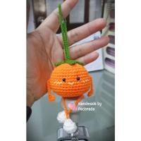 ราคา ส้มถักโครเชต์ห้อยกระเป๋า น่ารักฟรุ้งฟริ้ง (42578800207)