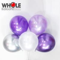 ราคา เซทลูกโป่งกลม12"คละสีเนื้อมุกและสีโครมสีสวย เป่าง่ายไม่แตกง่าย(1แพค/30ใบ)เนื้อยางย่อยสลายได้100%ยี่ห่อBK (11435031252)
