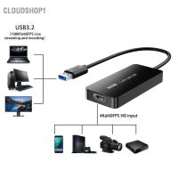 ราคา Cloudshop1 Cloudshop1 ezcap370 Gam Link U3 กล่องจับภาพวิดีโอ 4K HD IN 1080P การบันทึก USB3.2 ตัวแปลงเสียง Plug and Play สำหรับกล้องวิดีโอทีวีคอมพิวเตอร์เกมคอนโซล (48854430878)