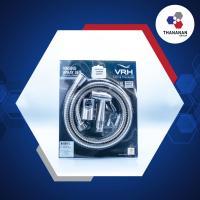 ราคา ชุดฝักบัวฉีดชำระ พร้อมสาย + ขายึด ทรงตรง VRH ชุดสายฉีดชำระสแตนเลส 304 รุ่น FXVH0-0040NS สีซาติน สเตนเลส (13994733278)