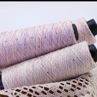 ราคา Tencel ด้ายเลื่อมที่มีสีสัน Symphony ด้ายผ้าลินินเสื้อกันหนาวถักมือแขนสั้น Fine Wool ลูกไม้ผ้าฝ้าย Threa (46562201688)