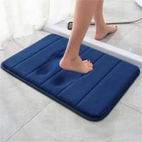 ราคา Super absorbent floor Mat Memory Foam Bath Mat Toilet Mat Extra Soft Non-Slip Bathroom Mat For Bathroom Floor Bath Rug F (22087175389)