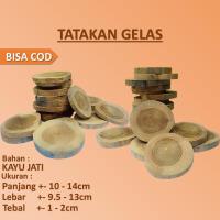 ราคา ที่รองแก้วไม้ / ที่รองแก้วไม้สัก แผ่นไม้รองแก้ว / แผ่นไม้ (53510489897)