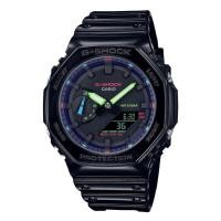 ราคา Casio G-Shock นาฬิกาข้อมือผู้ชาย สายเรซิ่น รุ่น GA-2100RGB-1A - สีดำ (23531904267)