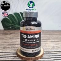 ราคา [PipingRock] Tri-Amino Complex L-Arginine, L-Ornithine, L-Lysine 100 Coated Caplets ไตร อะมิโน (21279676853)
