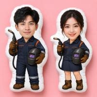 ราคา สั่งทำ ตุ๊กตาสกรีนรูป ใส่ชุดสุดน่ารัก พิมพ์2ด้าน หมอนไดคัทหัวตัวการ์ตูน ตุ๊กตาหน้าคน - HEZALL36 ช่างเชื่อม (52912822601)