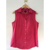 ราคา ทรงสวย ตัดเย็บดีมาก TALBOTS ไซส์ 12 อกหน้าผ้า 42 นิ้ว ยาว 27 cotton spandex สีบานเย็น เสื้อเชิ้ต (25059818887)