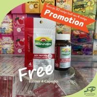 ราคา [Banner] โฉมใหม่+มีของแถม! แบนเนอร์ โปรตีนจากถั่วเหลือง 30 Capsules Soy Protein / Peptide Exp 11/27 (29958901275)